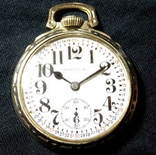 HAMILTON 992 SIZE 16 RAILROAD GRADE 21 JEWELED MEN'S POCKET WATCH