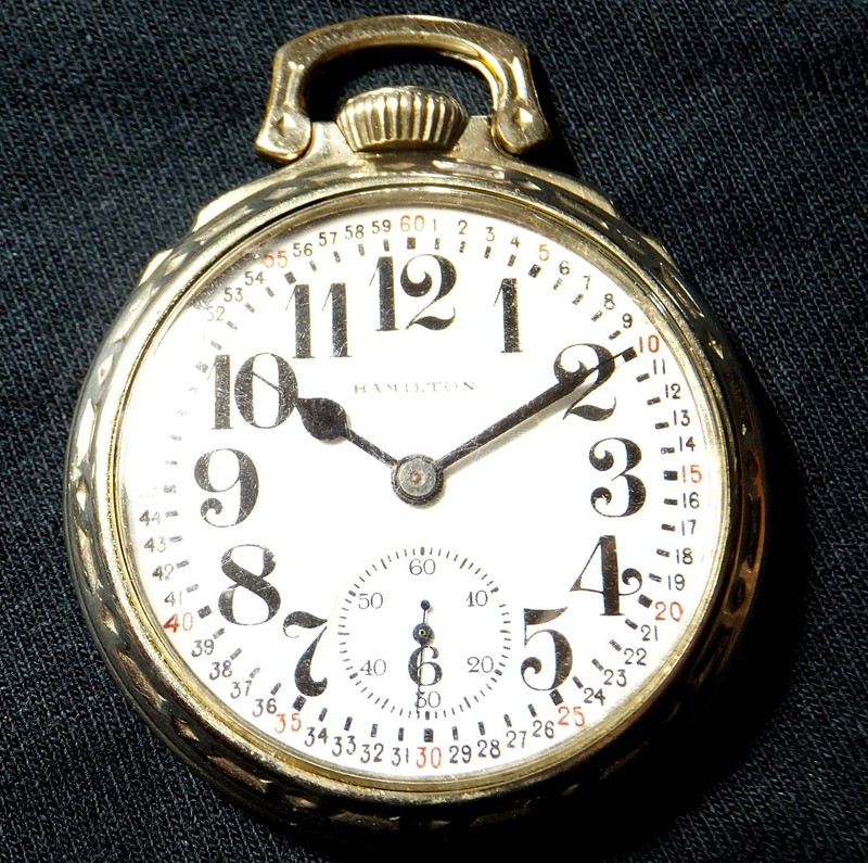 HAMILTON 992 SIZE 16 RAILROAD GRADE 21 JEWELED MEN'S POCKET WATCH