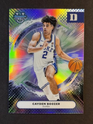 2025-26 Bowman University Best #97 Cayden Boozer Refractor Duke!