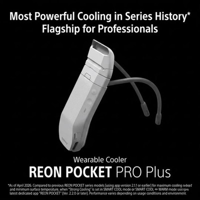 Sony REON POCKET PRO Plus RNPK-P1PT 2026 Flagship Wearable Cooler Sensing Kit