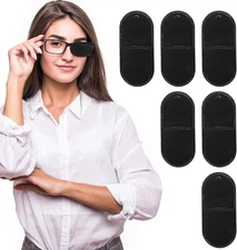 6 Pcs Eye Patches for Adults Kids, Right & Left Eye Patch for Glasses Black