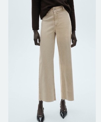 Mango Catherin Culotte Jeans SAND SIZE 6 (EUR 38)/100%AUTHENTIC