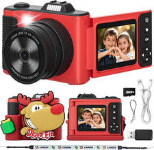 Kids Digital Camera for Girls Boys Age 3-10, My First Camera, 1080P HD Video, To
