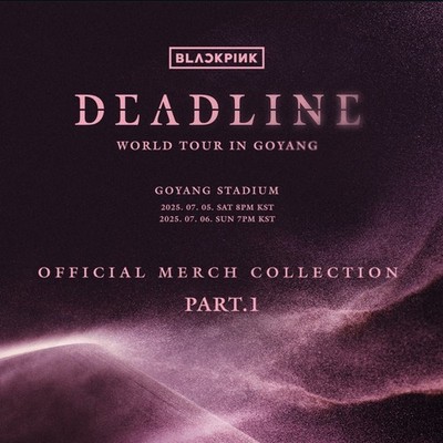 Preorder BLACKPINK DEADLINE WORLD TOUR IN GOYANG Official MD