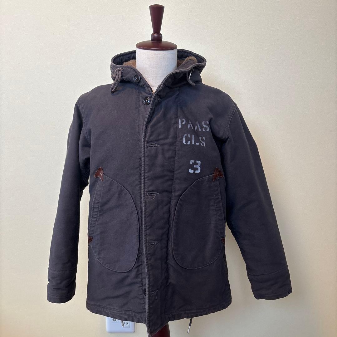 COLIMBO US Coast Guard N-3 Deck Jacket with Hood Stencil Military 42