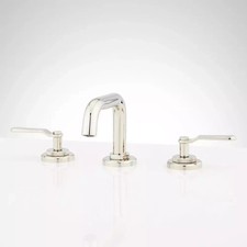 Signature Hardware SHWSCGU800PN Gunther Two Handle Widespread Bathroom Faucet