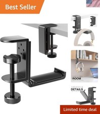 New Foldable Headphone Stand Hanger Holder Aluminum Headset Soundbar Stand Cl...