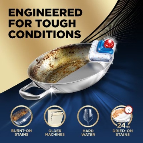 Finish Ultimate Dishwasher Detergent Tabs with CycleSync Technology