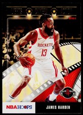 2019-20 Hoops James Harden 29 Lights Camera Action Holo Houston Rockets