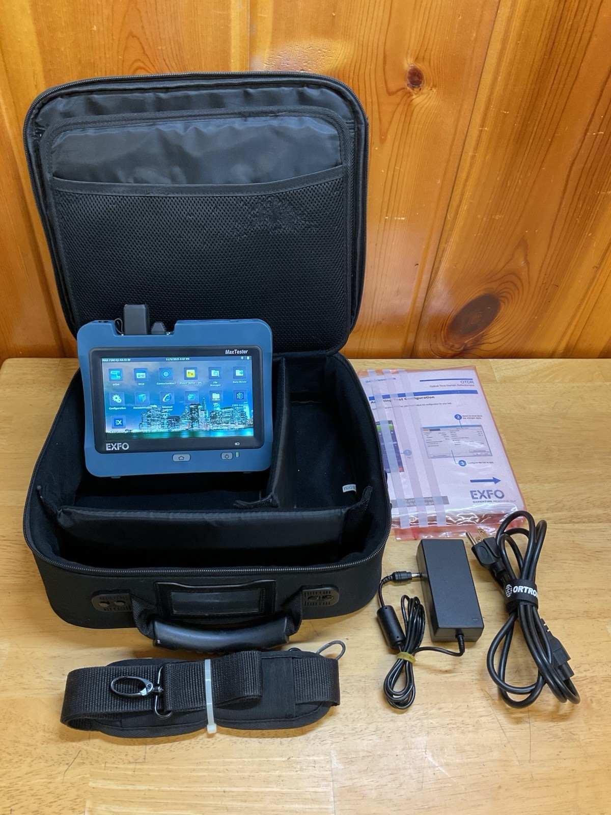 Exfo MaxTester MAX-720C Q1 Quad OTDR iOLM MM/SM 850/1300 1310/1550