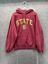 Florida State Seminoles Hoodie Sweatshirt Mens Large Red NCAA Football Champion