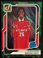 2026 Panini Donruss WNBA Rated Rookie Madina Okot #97 RC Atl Dream Green Lava