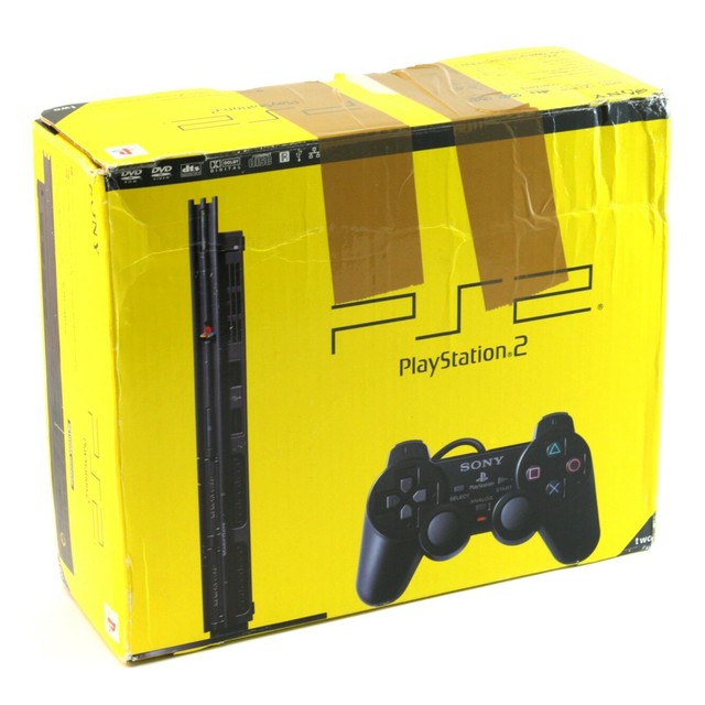 Sony PlayStation 2 Slim Console Pack with Games Black for sale online