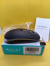 Tech Garden Wireless Bluetooth Mouse Black /Silver New