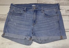Old Navy Mid-Rise Lightly Distressed Boyfriend Jean Shorts size 8    B