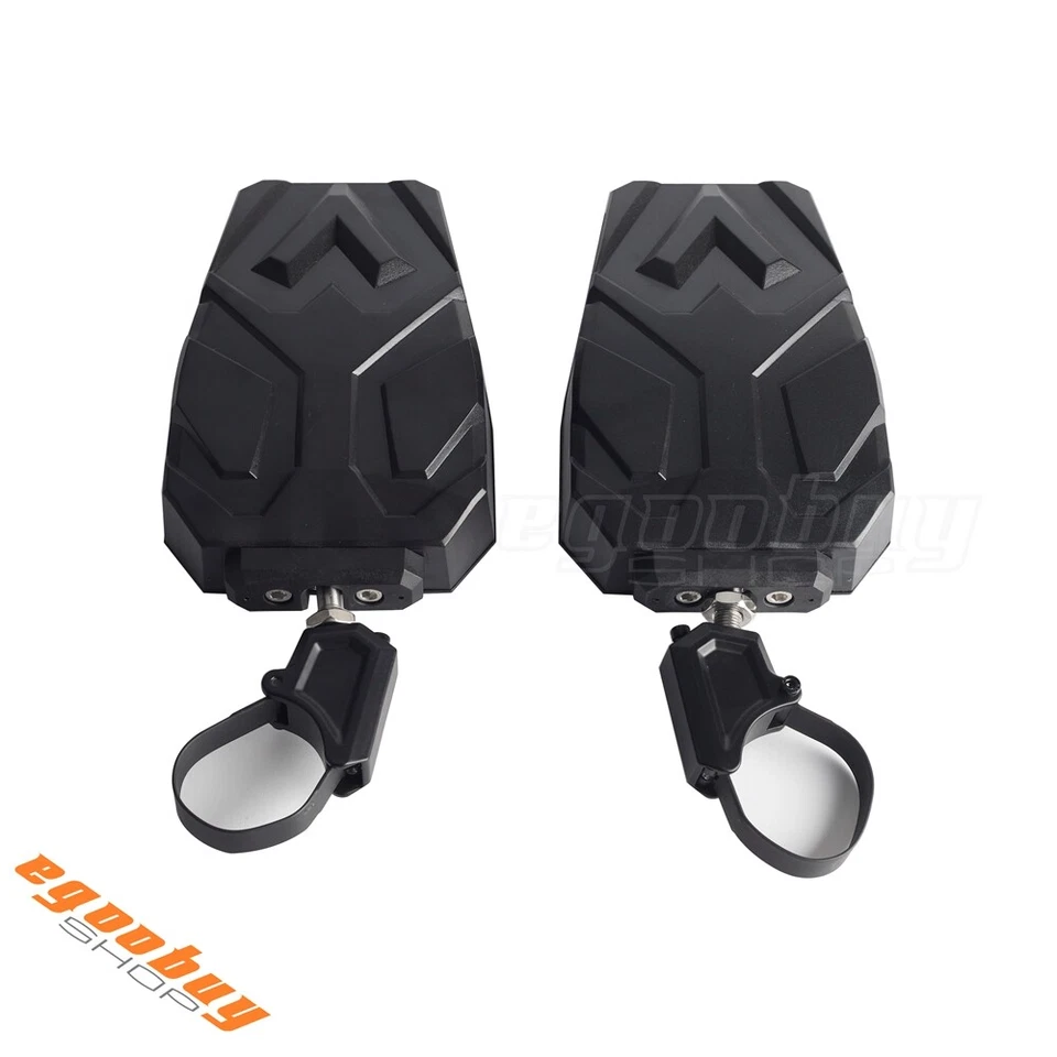1.5-2" Clamp Roll Bar Rear UTV Mirror ABS For Honda Pionner 1000 Yamha YXZ Rhino - Image 3 of 4