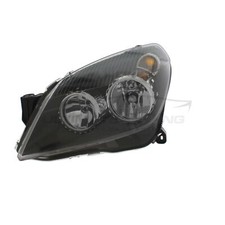 Headlight Vauxhall Astra H Mk5 5 Door 2004-2007 Black Headlamp Passenger Side