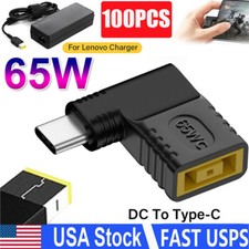100PC USB C Type C To PD Power Charger Adapter Square Converter For Lenovo 65W