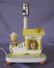Ancienne lampe enfant en chaussure années 70 - crèche originale avec veilleuse
