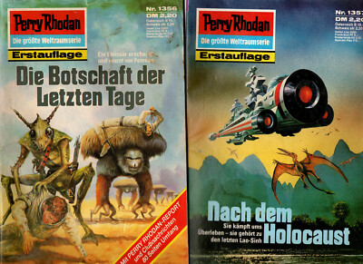 2 Perry Rhodan Hefte 1. Auflage - 1356 + 1357   *1987