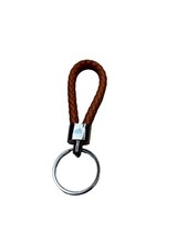 Leather Rope Keychain Ring Car Key Chain Metal Handmade Auto Holder Holder Gifts