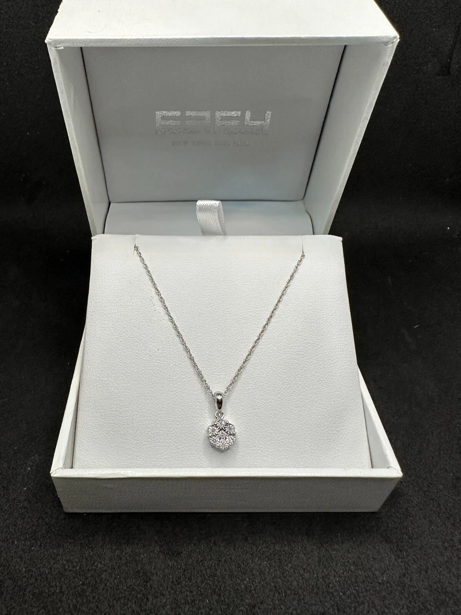 EFFY 925 Classic Sterling Silver Pendant with 0.10tw Round Diamond H I Color