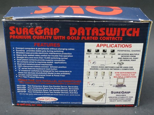 QVS CA285-2 Manual Data Switch Gold Plated AB 6 Wire RJ12F - Picture 2 of 4