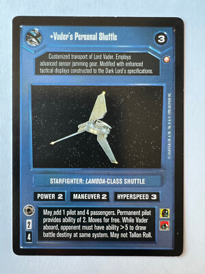 Star Wars CCG Special Edition Vader's Personal Shuttle Rare SE SWCCG LP/NM