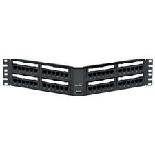 Leviton 69587-U48 Cat 6 UTP Angled 110-Style Universal Patch Panel 48-Port 2RU