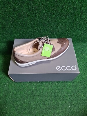 ECCO Womens Classic Golf Hybrids  Golfschuh Damen (Stone, Oyester, Melon, EU 40)