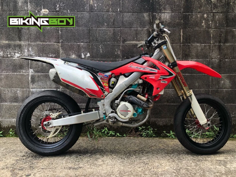 Juego de ruedas CNC radios 21/18 para Honda CRF250R 04-13 CRF450R 02-12 CRF450X CRF250X Foto 3 de 4