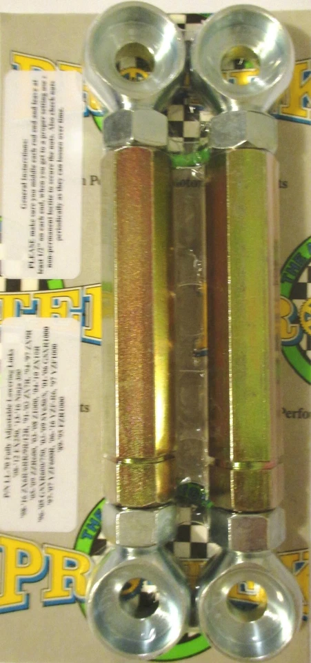 Полностью регулируемый комплект понижающих звеньев Pro-tek 2004-2010 Kawasaki Ninja ZX10R золотистый - Изображение 2 из 3