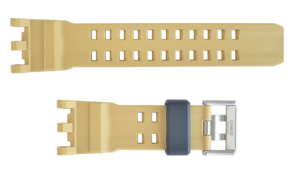 Correa de reloj genuina CASIO G-SHOCK Mudmaster GWG-2000-1A5 beige tostado goma Foto 3 de 4