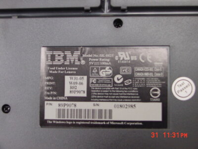 IBM SK-8825 USB Keyboard 89P9078 73P5255 | eBay