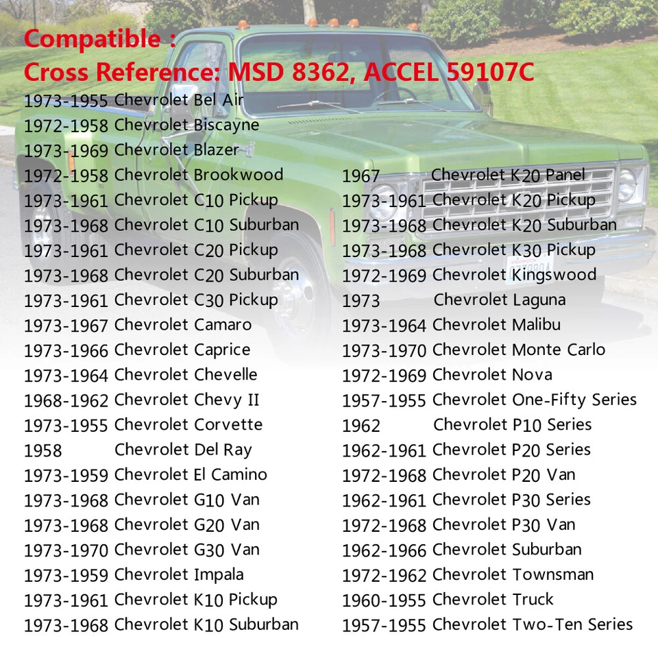 Дистрибьютор HEI 9000 об/мин для Chevy GM GMC 350 454 SBC BBC маленький большой блок красная крышка - Изображение 3 из 4