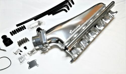 RB26 Intake Manifold 90MM Throttle Body Fuel Rail Tig welded skyline RB26DETT - Picture 3 of 9