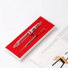 MAJOHN Lecai M2 Transparent Acrylic High Capacity Fountain Pen F Nib Writing #JP
