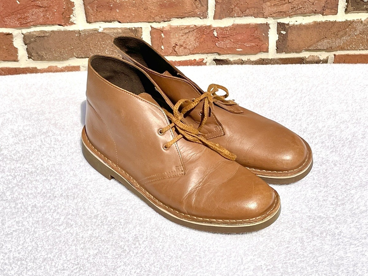 Clarks Bushacre Chukka Boots Mens 9.5M Brown Leather Lace Up  display picture 1