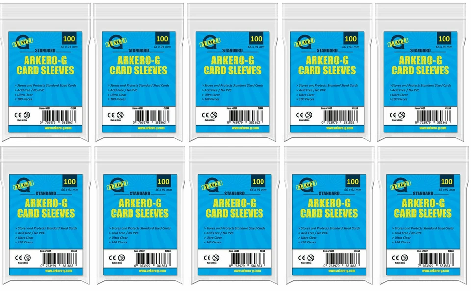 Arkero-G Standard Kartenhüllen für MTG Magic & Pokemon - Soft Sleeves Hüllen OVP