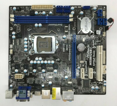 ASROCK H55M/USB3 Rev: G/A 2.00 DDR3 - mATX - Socke 1156 - ohne I/O Shield #M1263