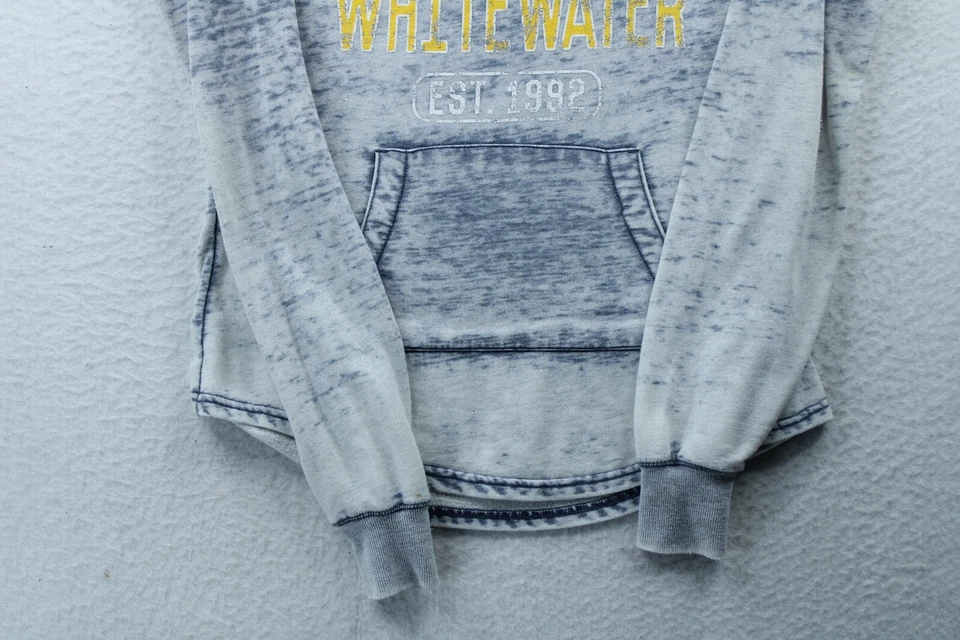 Sudadera con capucha Live Love Ouray Montana Whitewater gris manga larga para mujer talla pequeña Foto 3 de 4