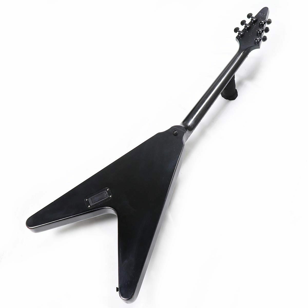 ギター Gibson LTD Flying V Gothic II EMG 2006 Gibson Flying V Gothic II Matte Black EMG's
