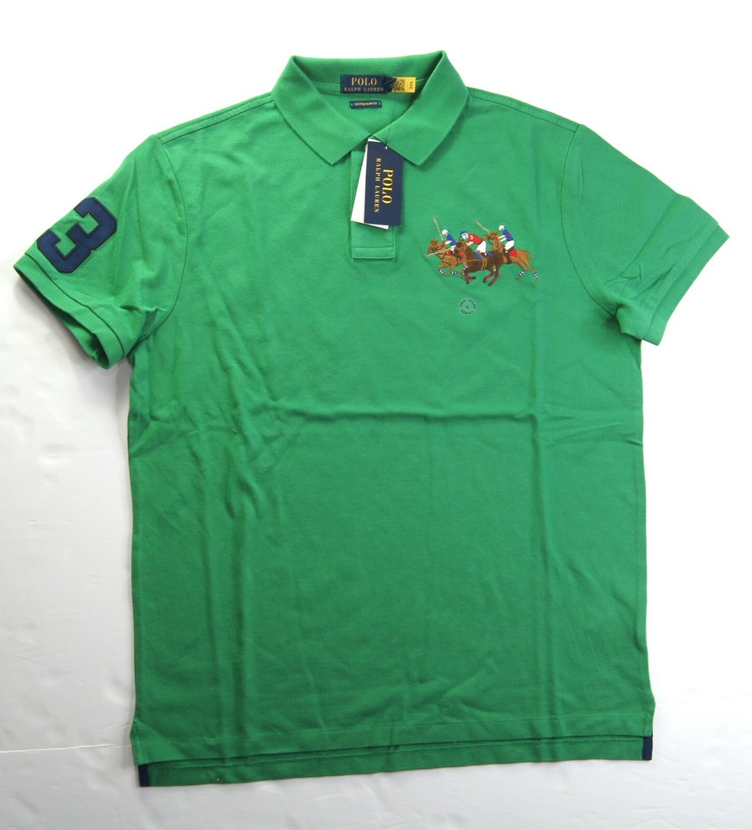 トップス Ralph Lauren big/triple pony polo shirt Classic Fit Triple-Pony Mesh Polo Shirt | Ralph Lauren