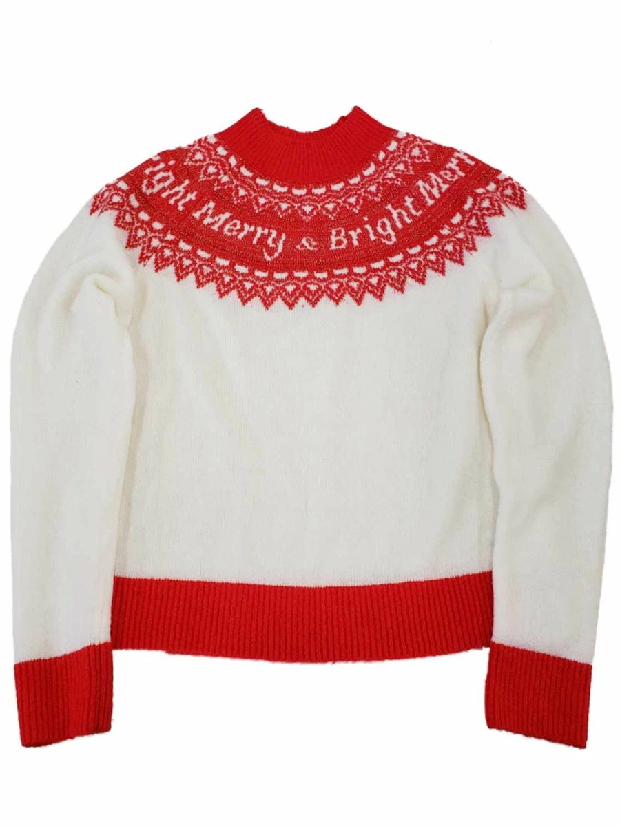 Bright top red sweater