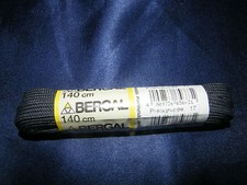 Bergal Dark Grey 9mm Flat Shoelaces 140cm Sneaker Chucks Sneakers