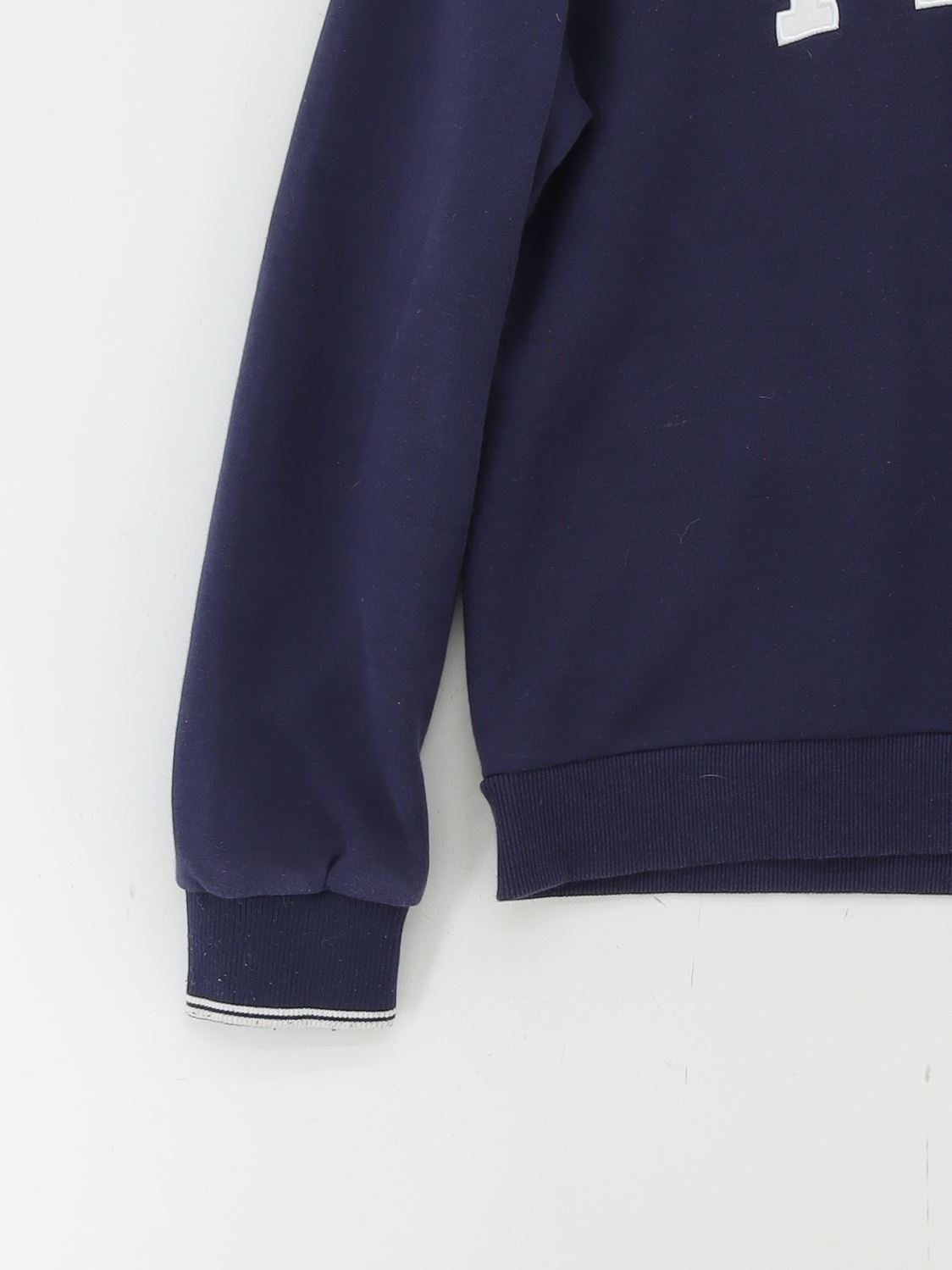 Fila Felpa Donna con Cappuccio XS Blu Grafica Cotone con Pullover Poliestere