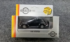 Gama mini VW KAFER BEETLE 1:43 Scale Vintage Diecast Car IOB West Germany