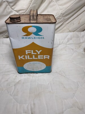 Original Rawleigh's FLY KILLER 1 Gallon Metal Can Empty 