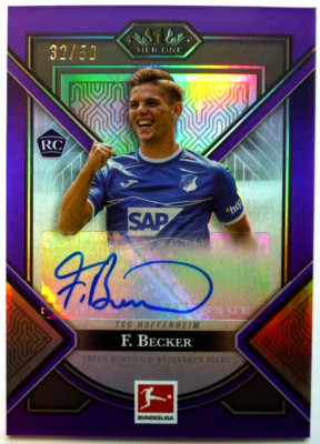 TCS 2218  Topps Tier One Bundesliga 2022/23 F. Becker Purple Autogr. 32/50 RC