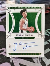 2021-22 Panini National Treasures Jordan Nwora Penmanship Autographs 08/49!